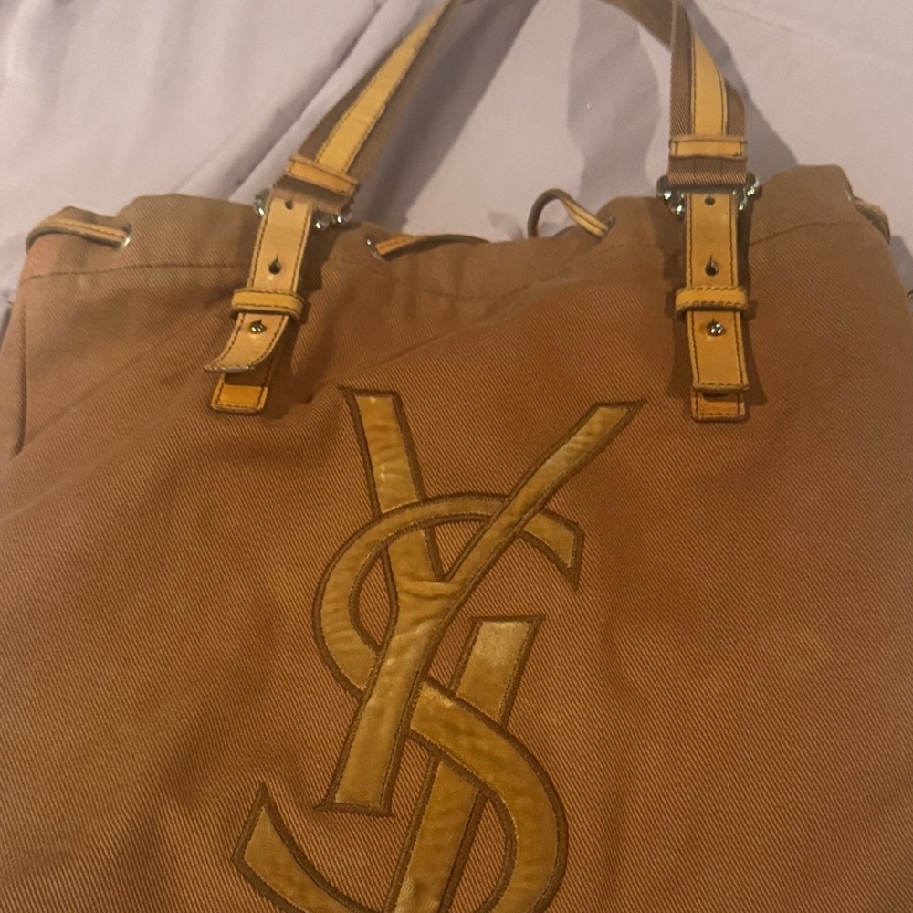 Yves Saint Laurent Tan Tote Bag